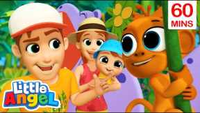 Family Vacation - Jungle Park | Little Angel | Kids Cartoons & Nursery Rhymes | Moonbug Kids