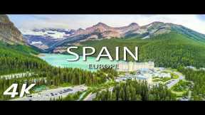 FLYING OVER SPAIN (4K Video UHD) - Calming Music With Beautiful Nature Scenery For Stress Relief