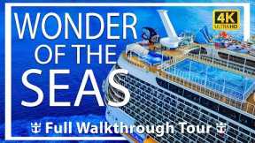 Wonder of The Seas | Full Walkthrough Ship Tour & Review | Royal Caribbean | SUPER NEW SHIP