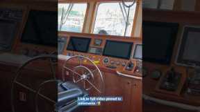 Inside The Wheelhouse On An 86 Foot Liveaboard Steel Trawler Yacht! #boats #boat #exploreryacht