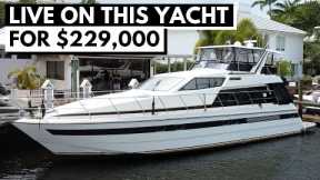 $229,000 1990 NEPTUNUS 62 FLYBRIDGE POWER MOTOR YACHT TOUR / Liveaboard Boat Condo on the Water
