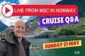 Live Cruise Q&A From MSC In
