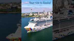 Your ride to Alaska is here…#alaskacruise #norwegianencore #shorts