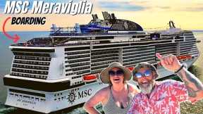 BOARDING MSC Meraviglia in NYC  - Our FIRST MSC Cruise!!!