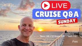 Live Cruise Q&A Hour! Join me Sunday 25 June 2023 5pm UK/ 12 Noon EST / 9am PST