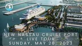 Nassau New Cruise Port Opening Tour!! | Live Stream | Cruises, Rooms & Reviews