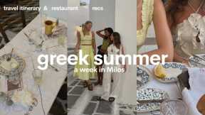 a week in Milos, Greece (travel vlog) 🇬🇷