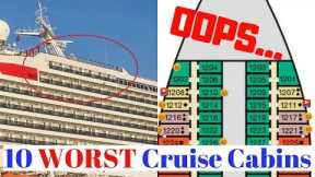 10 Worst Cruise Cabins on a Ship ~ How to Avoid Bad Staterooms