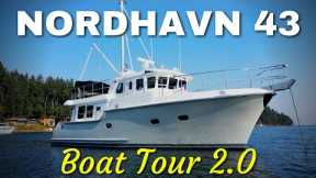 NORDHAVN 43 BOAT TOUR 2.0  |  Welcome aboard our 400 sq. ft. liveaboard floating home! [MV FREEDOM]