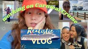 Working on Carnival Cruise: Realistic vlog
