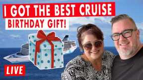 Birthday Cruise Gift Reveal - CRUISE LIVE STREAM with Tony and Jenny