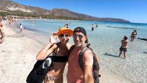Scenic Drive to ELAFONISI BEACH Crete | WORLDS BEST BEACH in 4K Greece Vacation Adventure