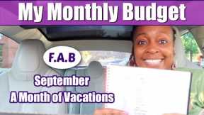 September Budget: Let's Budget Before Vacation