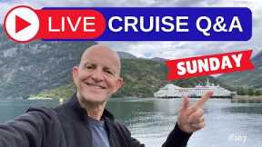 LIVE CRUISE Q&A HOUR. All Your Questions Answered: Sunday 10 September 5pm Uk / 12 Noon ET/ 9am PT