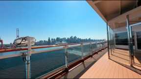 Holland America Alaska Cruise: Vancouver, Embarkation, & Koningsdam Oceanview Room Tour / VLOG Day 1