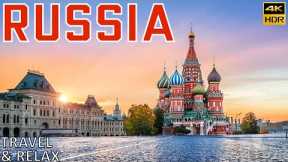 4K Journey Russia | Relaxing Vacation Destinations | Moscow's Red Square, Saint Petersburg's Canals