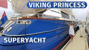 $1,299,000 2002 VIKING PRINCESS 84' SuperYacht AVICCI 2015 REFIT Liveaboard Motor Yacht TOUR & SPECS