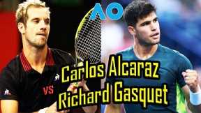 Carlos Alcaraz vs Richard Gasquet Round 1 SET1.TieBreak | Highlights | AO 2024
