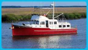 Is This the PERFECT Shoal Draft 44' Liveaboard Trawler? [Full Tour] Learning the Lines