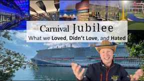 Carnival Jubilee Full Review: What we Loved, Didn't Love, and Hated