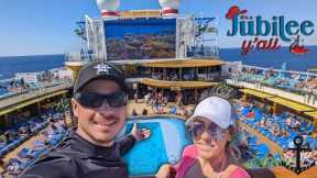 Our First SEA DAY Aboard Carnival Jubilee 2024 | Cruise Vlog |