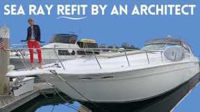 $199,000 1994 REFIT SEA RAY SUNDANCER 500 Express Cruiser YACHT TOUR Liveaboard REMODEL Walkthrough