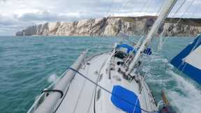 Sailing our CLASSIC BOAT past a LANDMARK of the British Isles