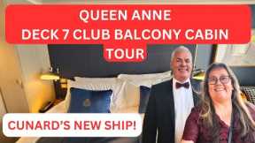 First Look at Cunard's Brand New Ship Queen Anne Club Balcony Cabin 7077