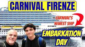 BOARDING Carnival's NEWEST Cruise Ship | Carnival Firenze from the Port of Long Beach