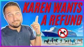 Cruise 'Karen' DEMANDS Refund Because of Service Dogs! 🤬🐶 #cruisenews