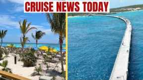 Cruise Resort Has 1/2 Mile Pier, Cruise Ship Acts as Hotel