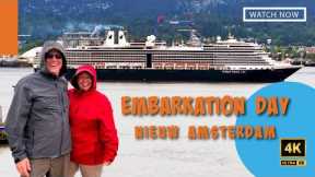 Alaska Cruise - First Day Aboard Nieuw Amsterdam: Chaotic Boarding & Sailaway Party in Vancouver
