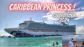 CARIBBEAN PRINCESS 2024! GUIDED TOUR! Princess Cruises Cruise Ship
