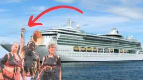 Local Chain Themselves to Block Cruise Ships from Docking