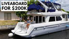 $199,000 Yacht-Home 🤯 1999 Navigator 5300 Power Boat Yacht Tour