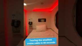 Tour of TINIEST Cruise Cabin (99 square feet!) #cruiseship #travel #cruiselife