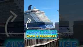 Should You Always Cruise With A Passport? #shorts #cruisetips